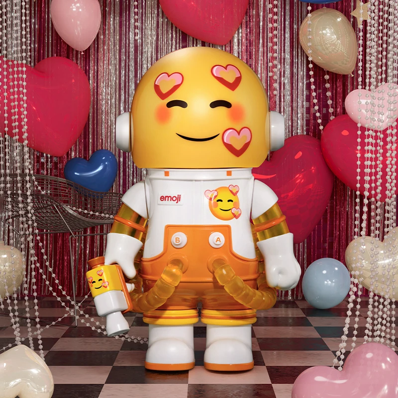 Pop mart mega space molly 100% × серия emoji 1 шт - Фотография_4