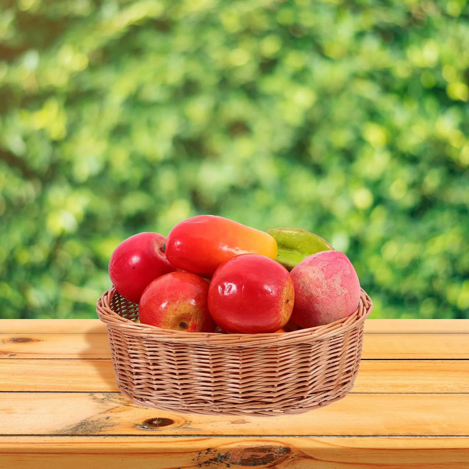 Прочная деревянная тканая корзина - Фотография_5