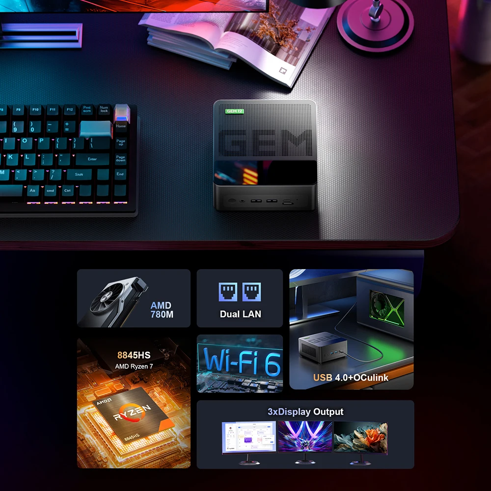 Chatreey gem mini pc r7 7840hs - Фотография_2