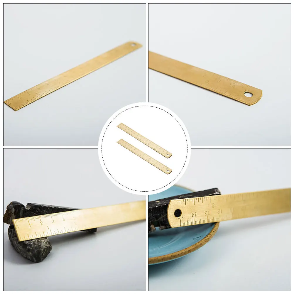 Винтажная латунная линейка для закладок - Фотография_6