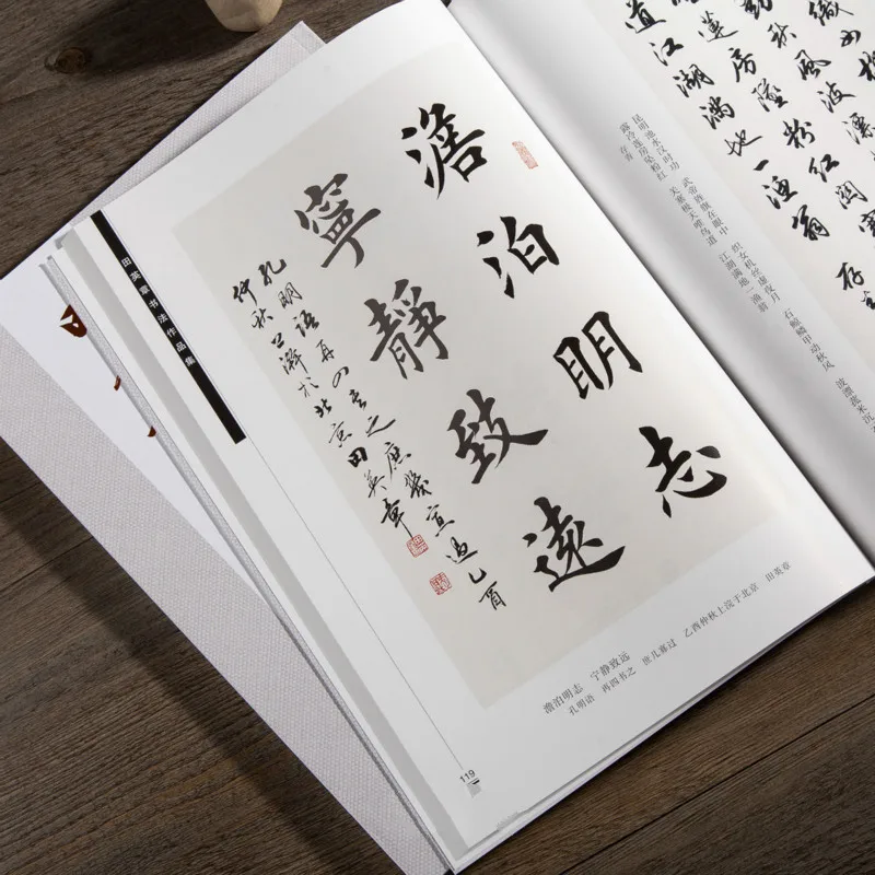 Тетрадь для каллиграфии ouyang xun с кисточкой tian yingzhang - Фотография_4