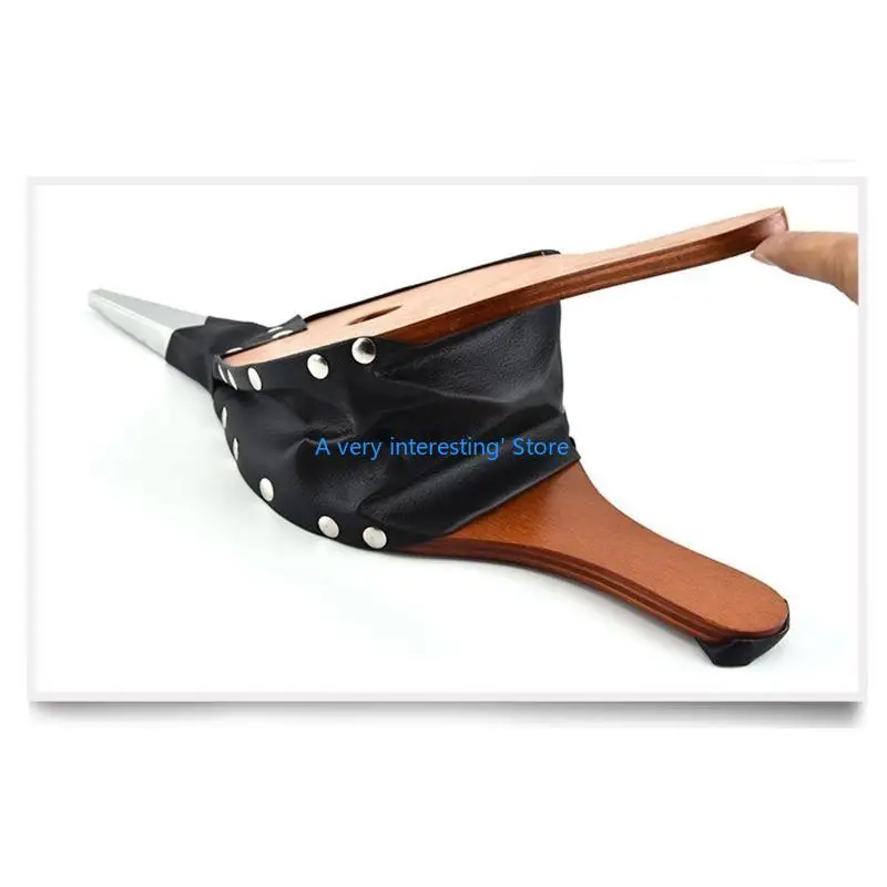 Ручной вентилятор для камина с деревянными сильфонами для кемпинга