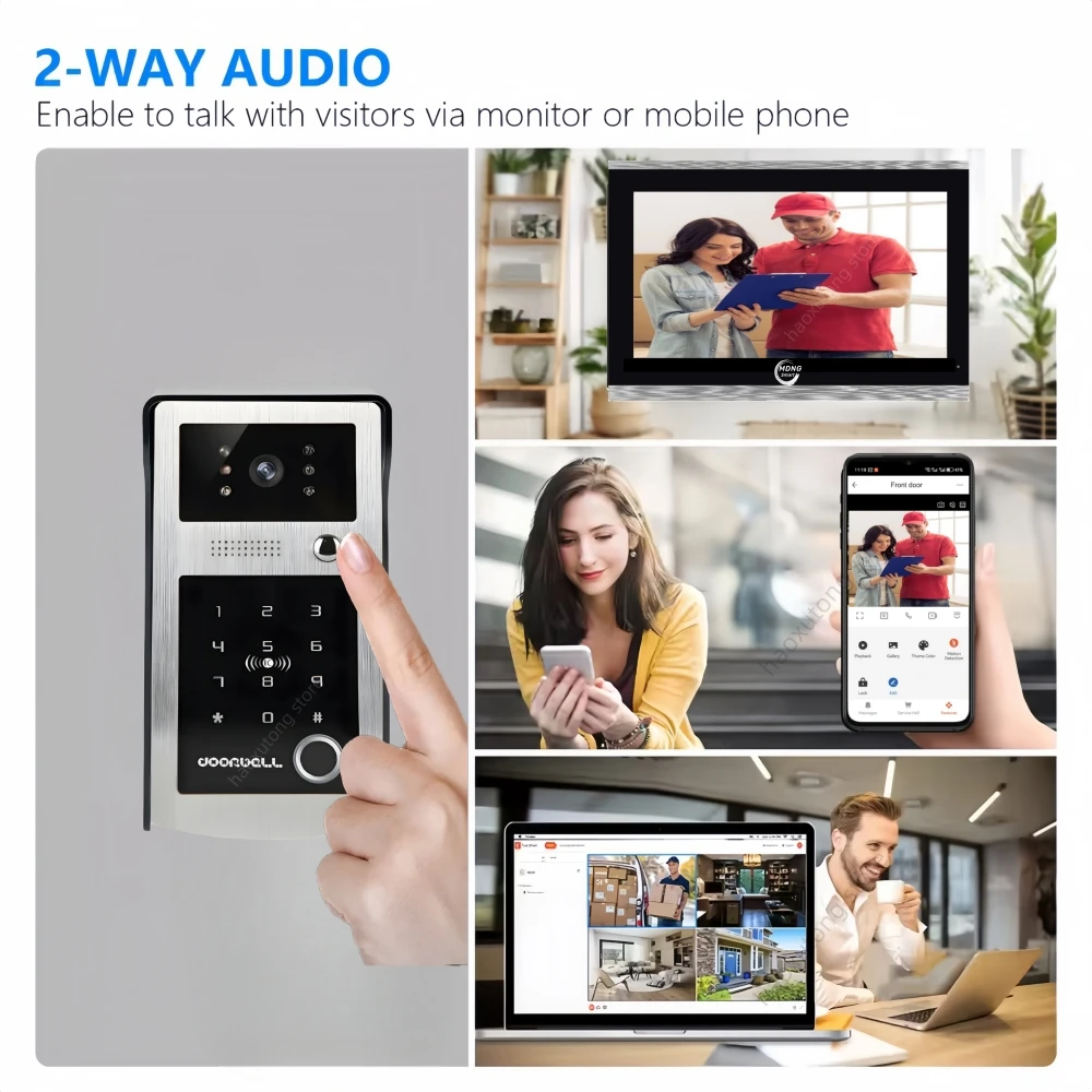 10-дюймовый tuya smart wi-fi видеодомофон - Фотография_4