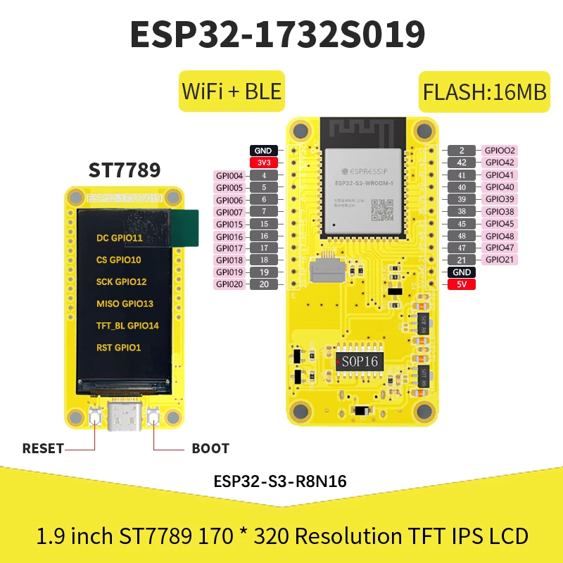 Esp32-s3 hmi 8m psram 16m flash arduino lvgl wifi и bluetooth 1 - Фотография_3