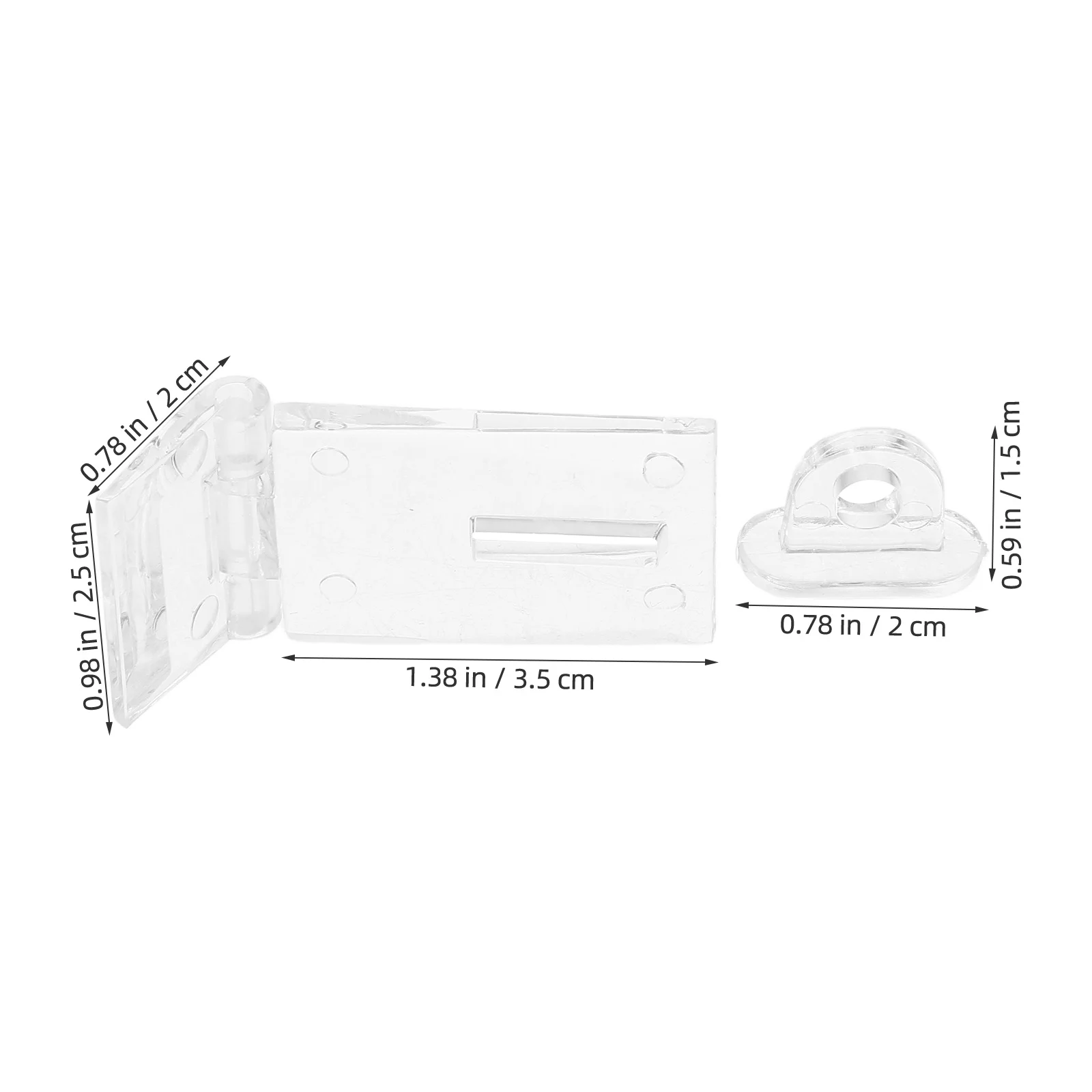 Акриловая прозрачная пряжка-защелка - Фотография_4