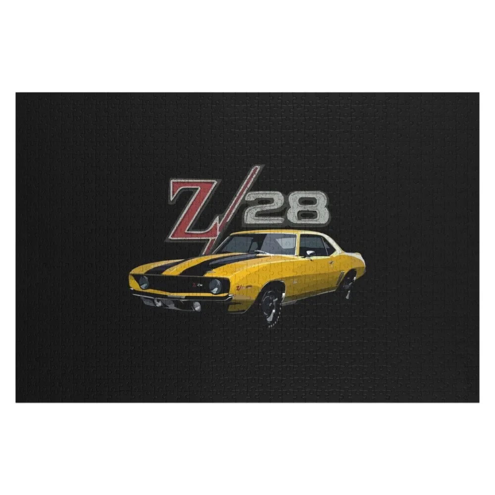 Пазл camaro z28 в стиле ретро 1969