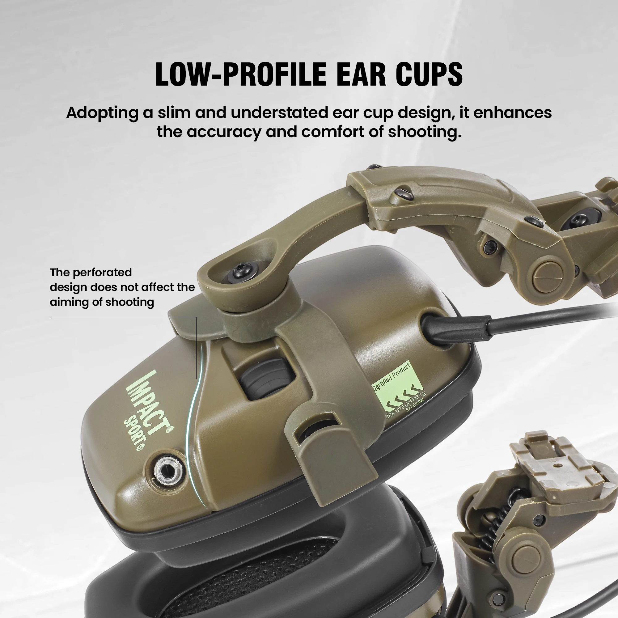 Ударная спортивная электронная гарнитура для стрельбы - Фотография_3