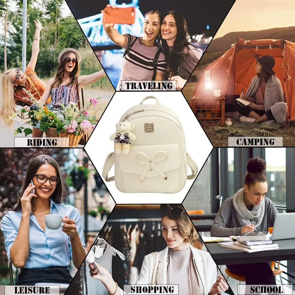 Мини-рюкзак zgwj для женщин — комплект из 3 предметов - Фотография_6