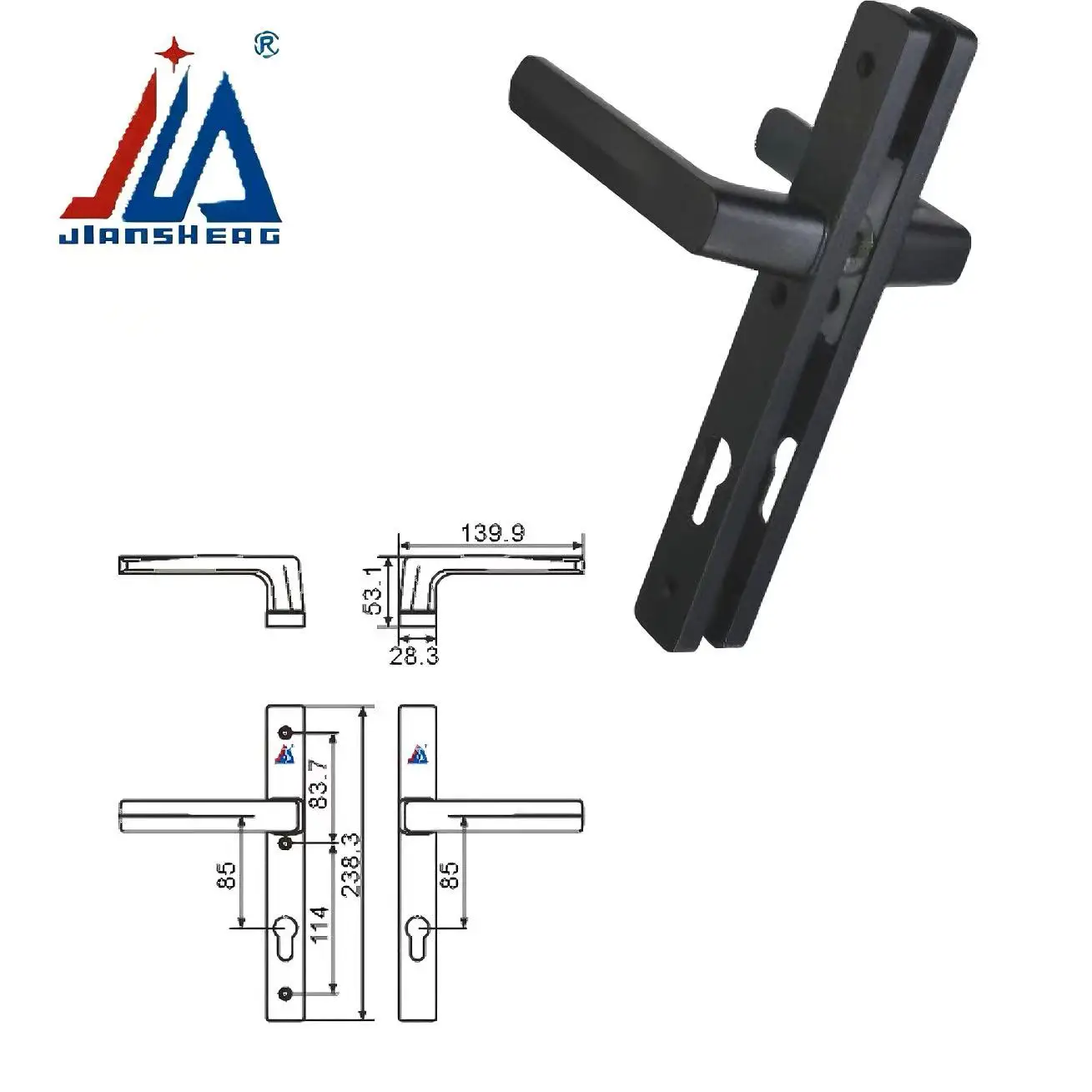 Дверной замок серии 85 — универсальный