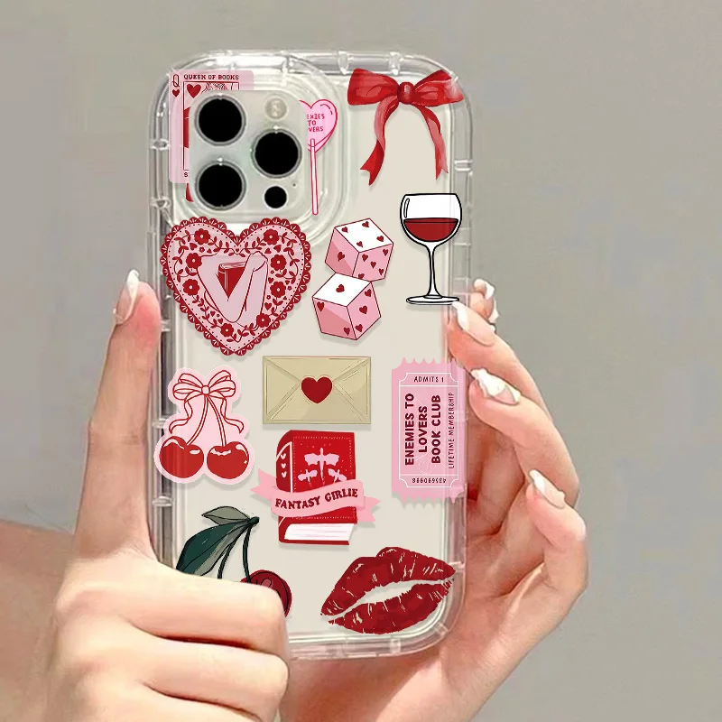 Корейский милый чехол для телефона с вишневым бантом для iphone 16