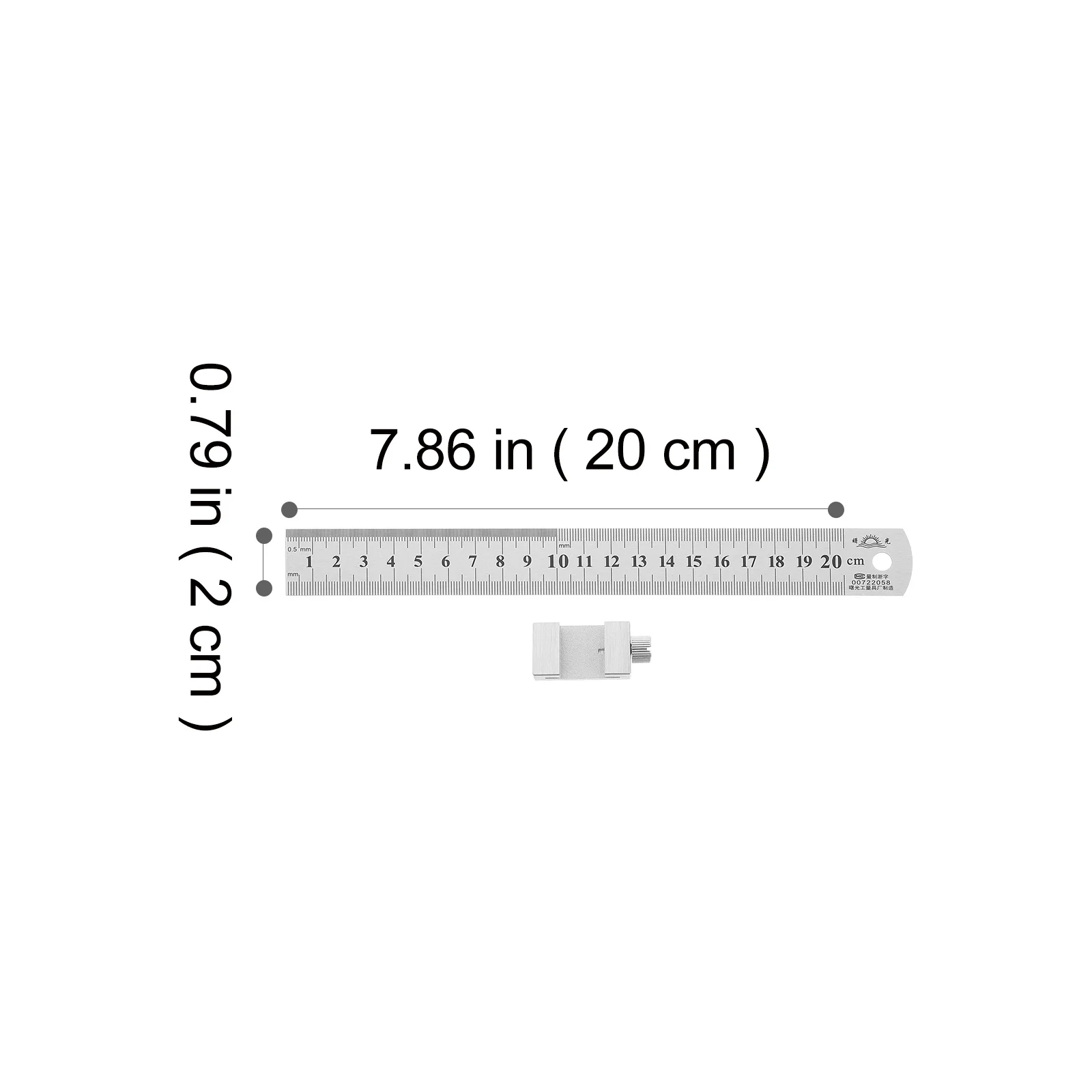 1 комплект линейки из нержавеющей стали 30 см - Фотография_6