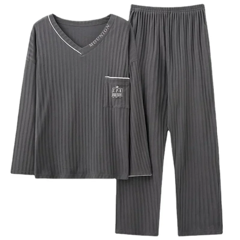 New pure cotton pajamas men's - Фотография_3