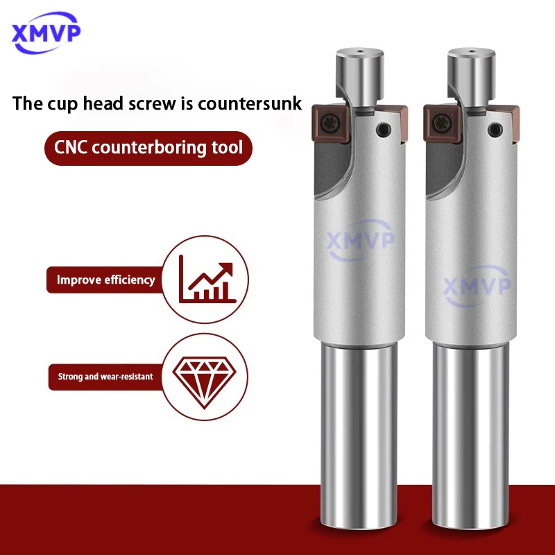 Позиционная фреза с прямым хвостовиком и потайной головкой m8-m20