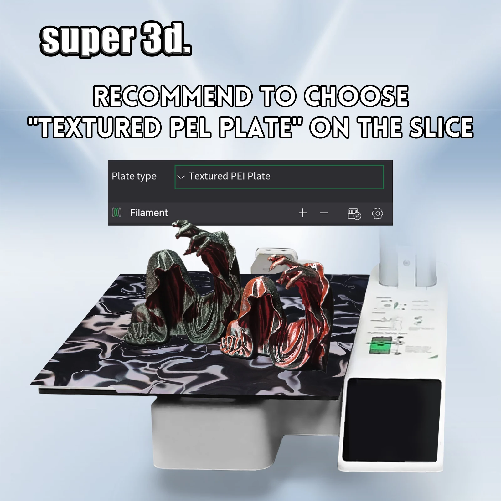 Peo bambulab build plate p1s пружинный - Фотография_5