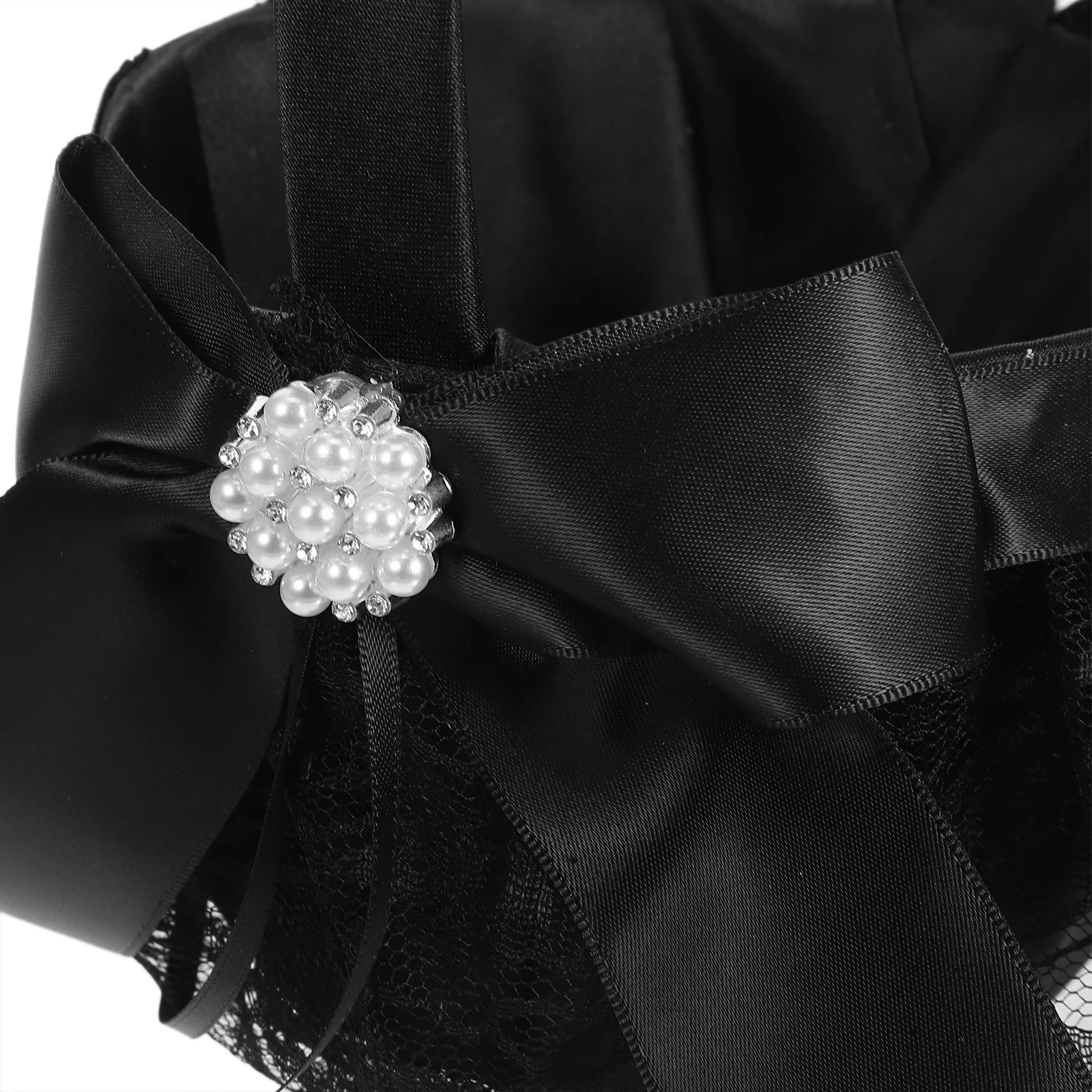 Черная элегантная цветочная корзина - Фотография_6