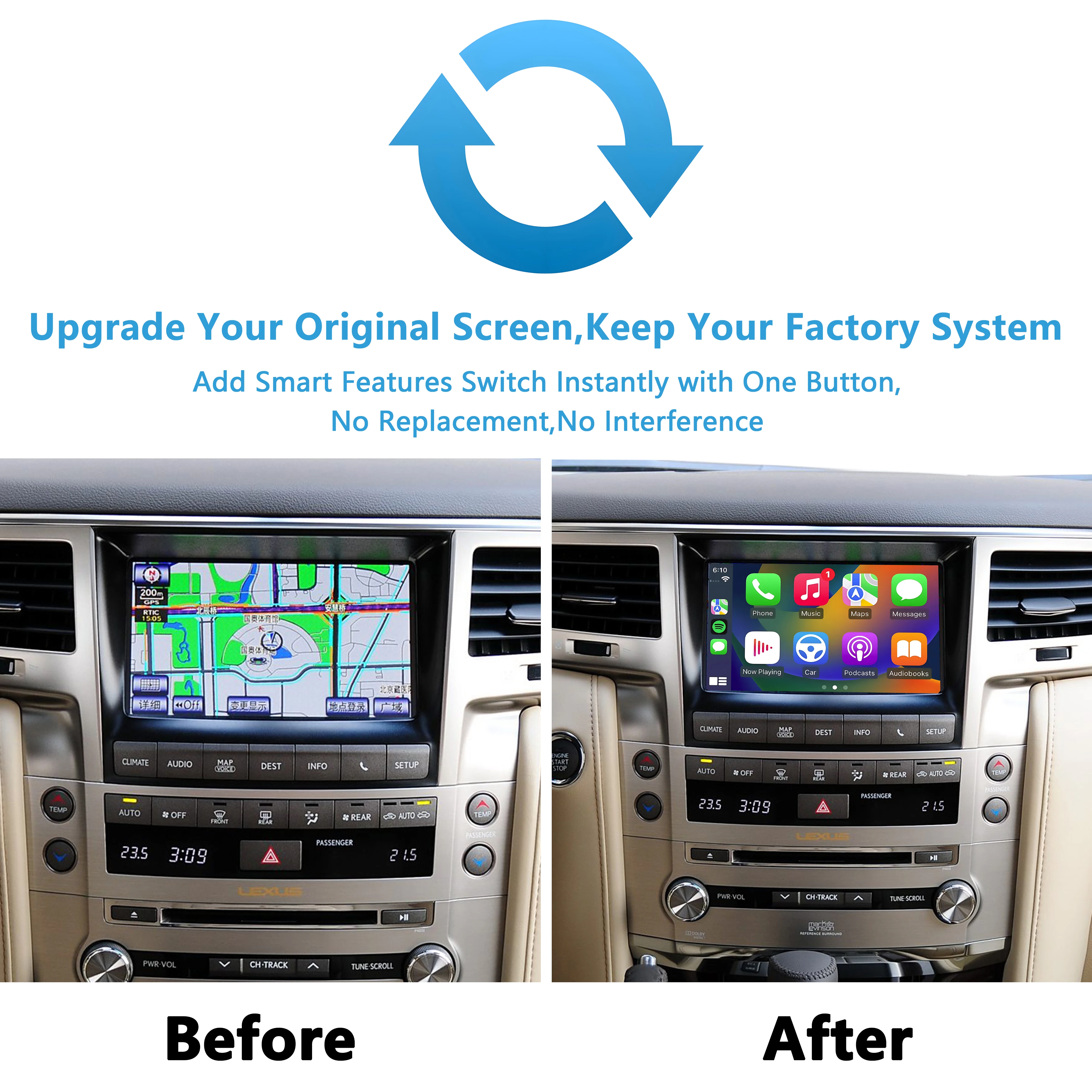 Интерфейс apple carplay для lexus lx570 2008-2015 - Фотография_4