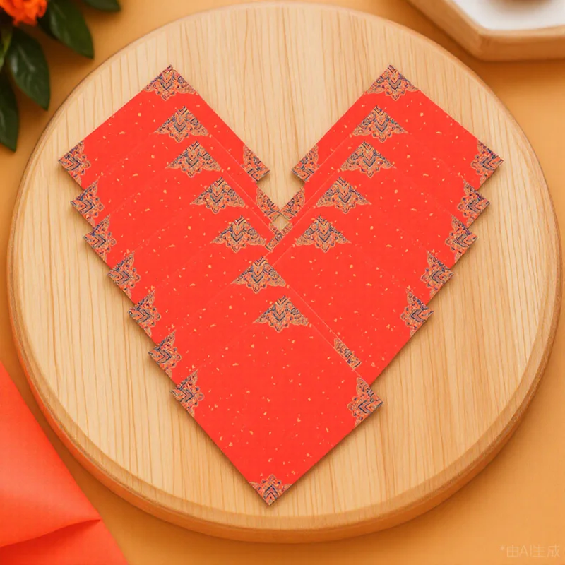 Красная бумага сюань - Фотография_6