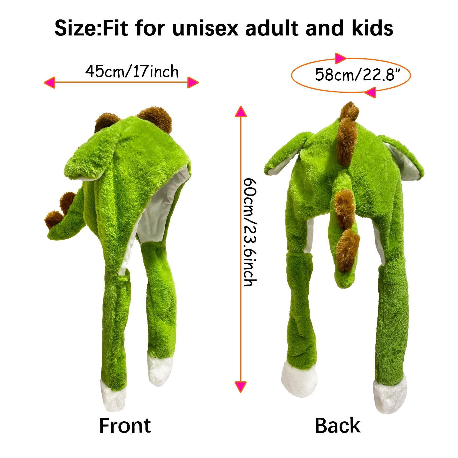 Шапка с подвижными ушками динозавра - Фотография_4