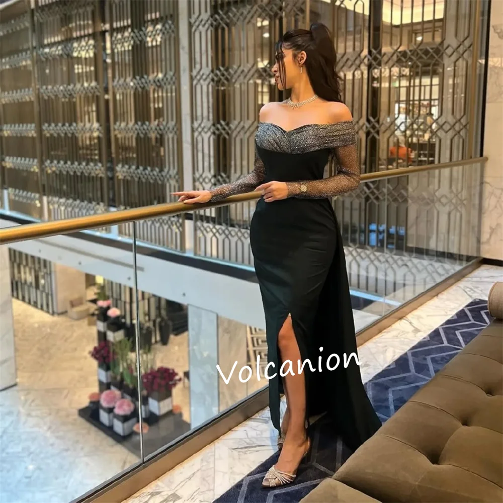 Платье миди со складками из джерси по индивидуальному заказу - Фотография_6