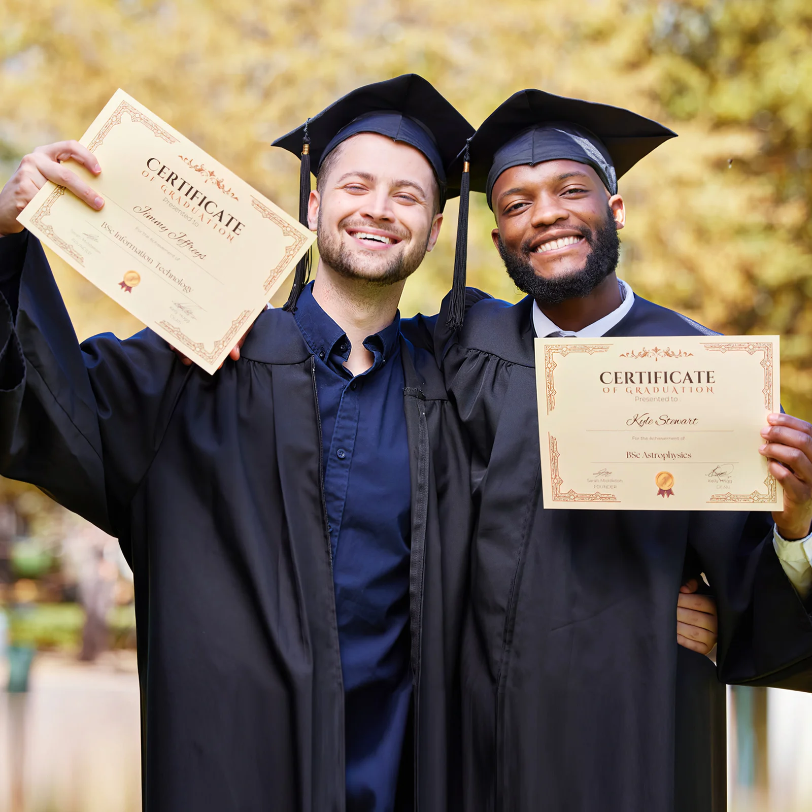 Пустая бумага для сертификата с гладкими краями для печати на заказ - Фотография_2