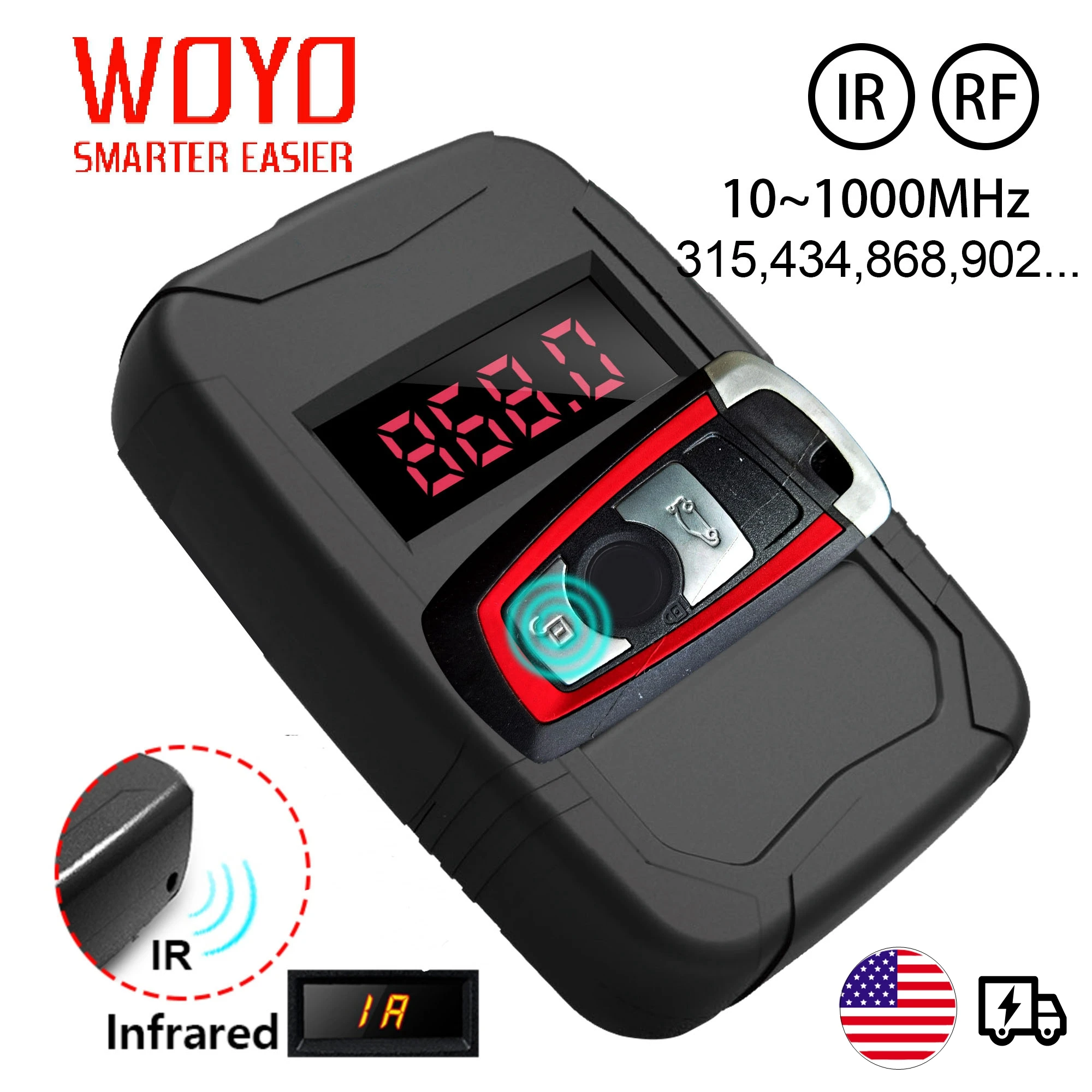 Woyo 10-1000 мгц частотомер цифровой инструмент дистанционного управления