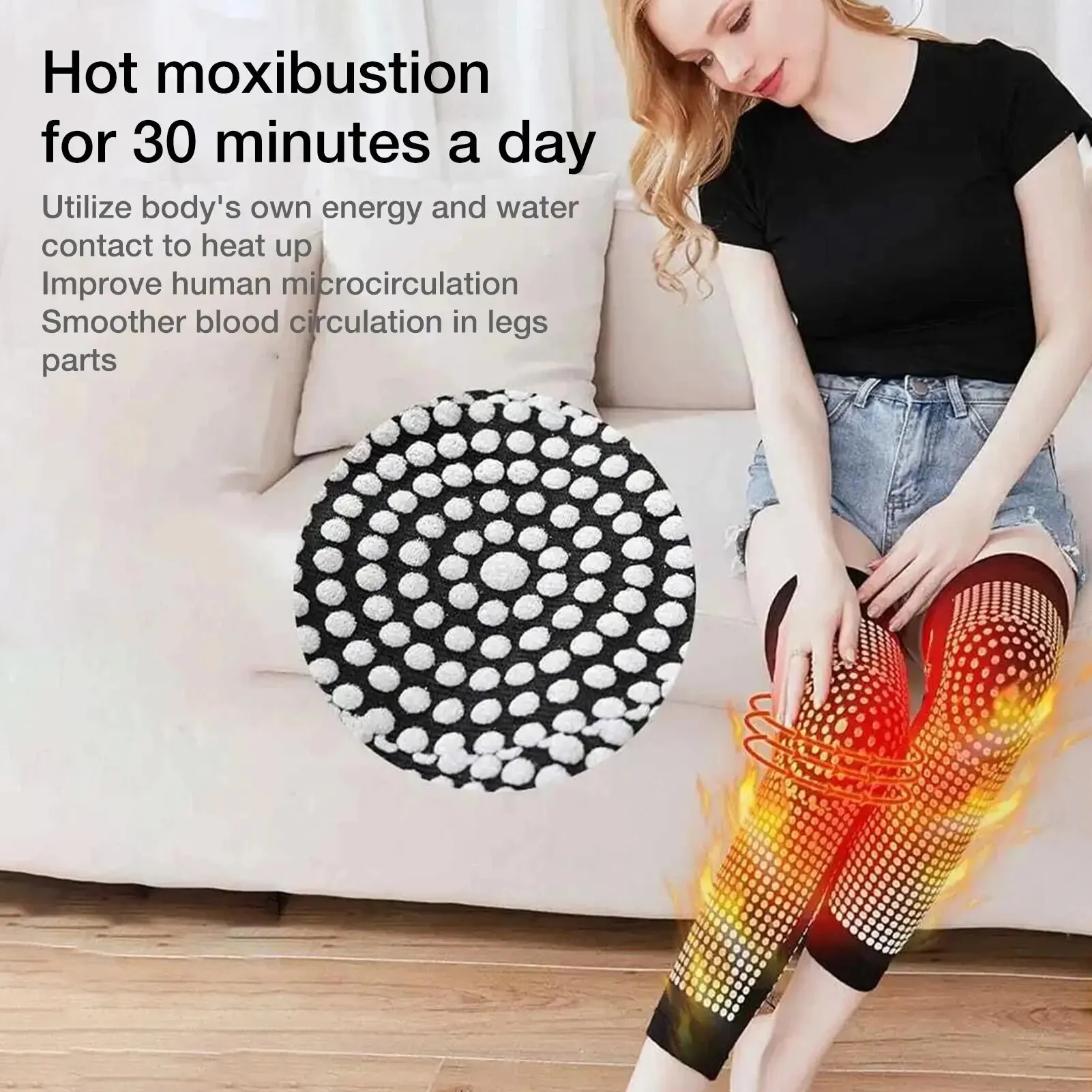 Pair dot heating pads brace sports - Фотография_2