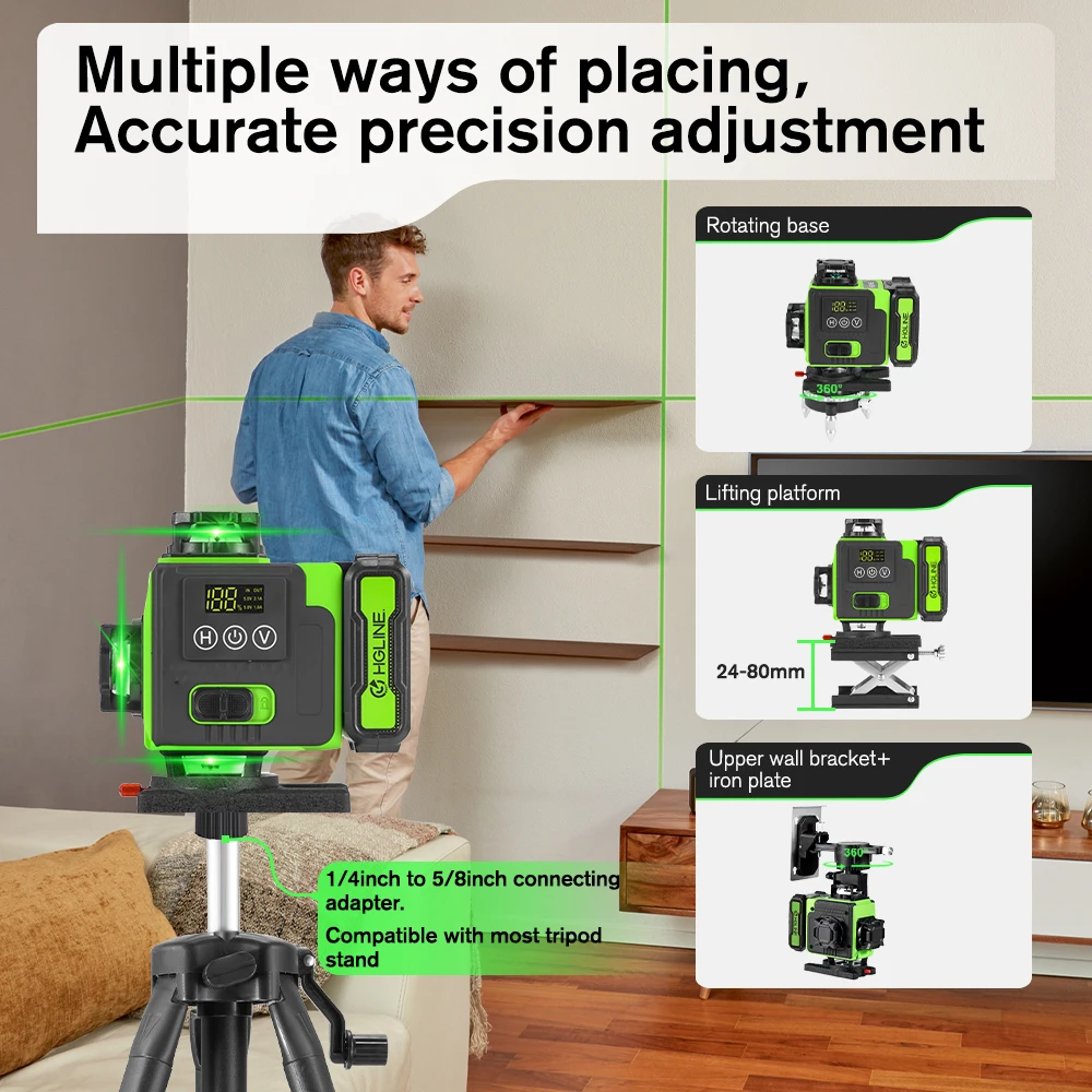 Hgline 16 линий лазерный уровень - Фотография_5