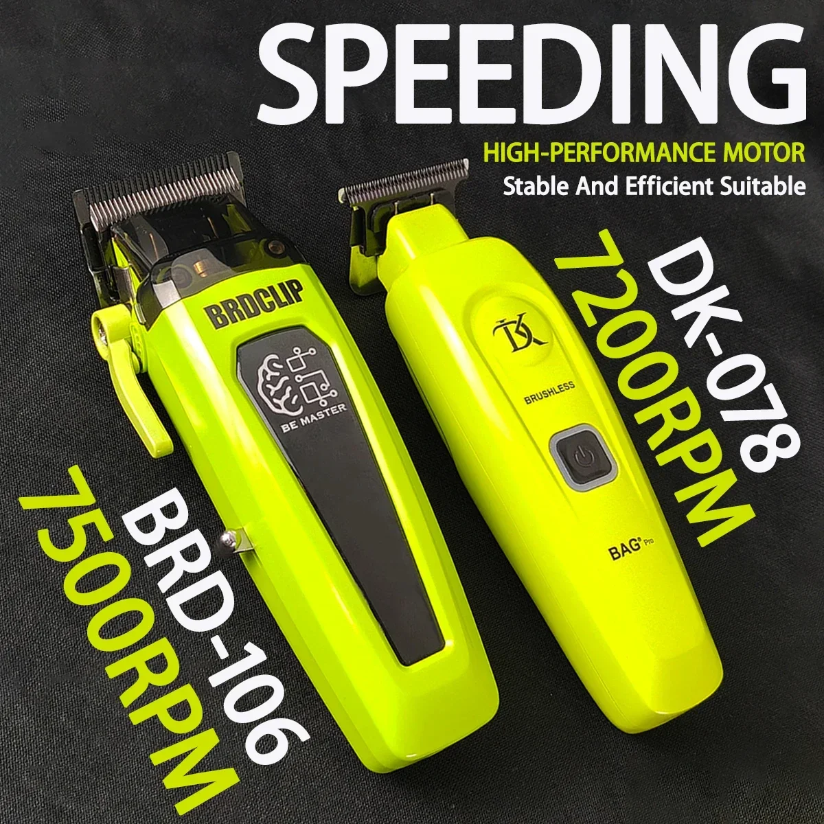 Профессиональная машинка для стрижки волос brdclip 106 dk078 7500 об/мин - Фотография_4