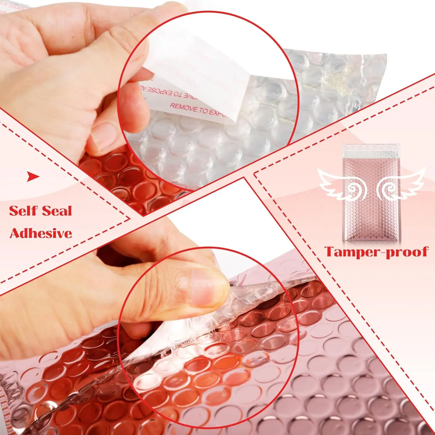 Голографические почтовые конверты с пузырьками - Фотография_2