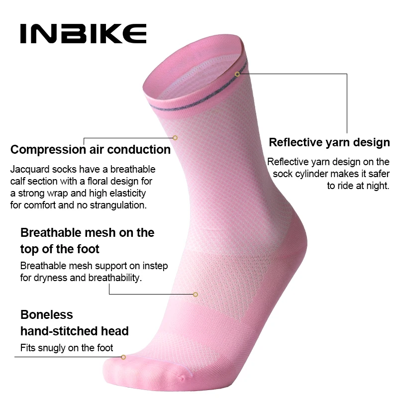 Inbike женские компрессионные носки для бега - Фотография_3