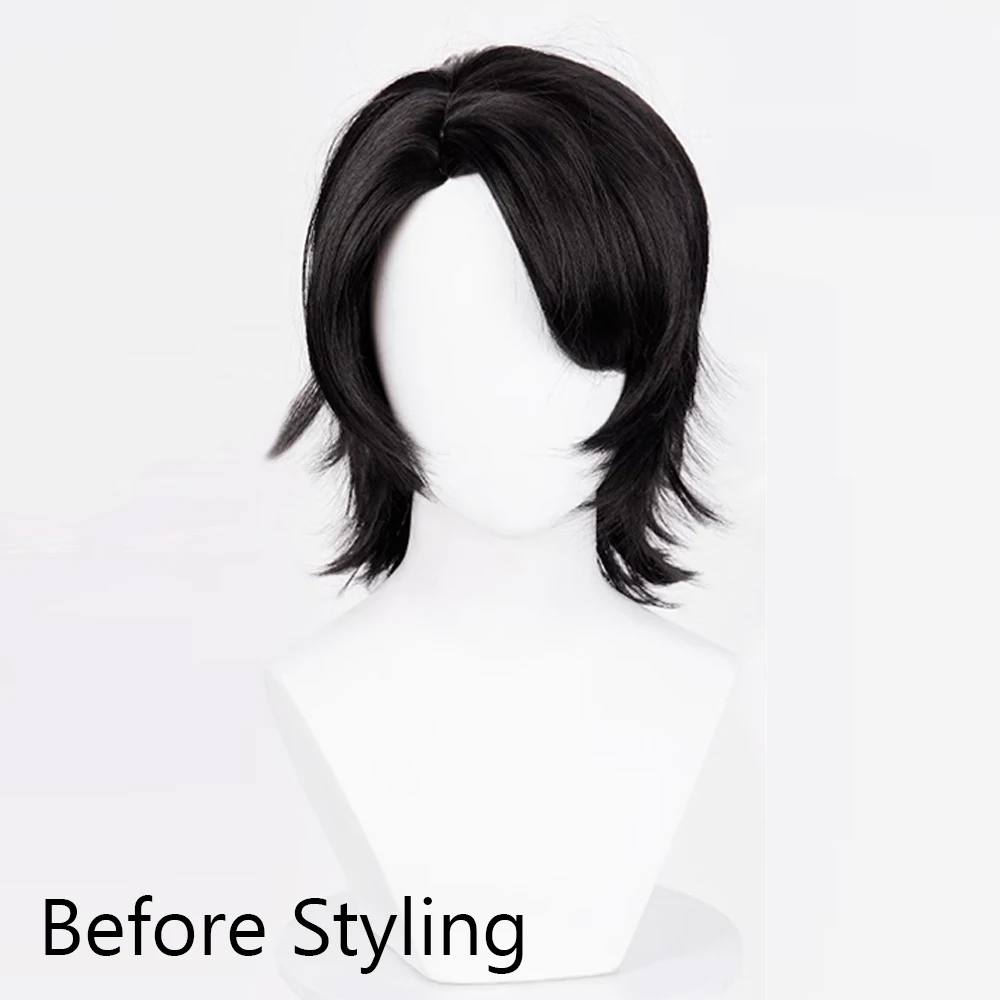 Короткий прямой черный пушистый - Фотография_3