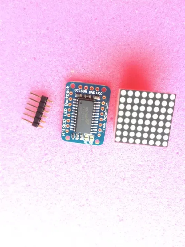 Mini 8x 8 светодиодный matrix w/i2c backpack adafruit