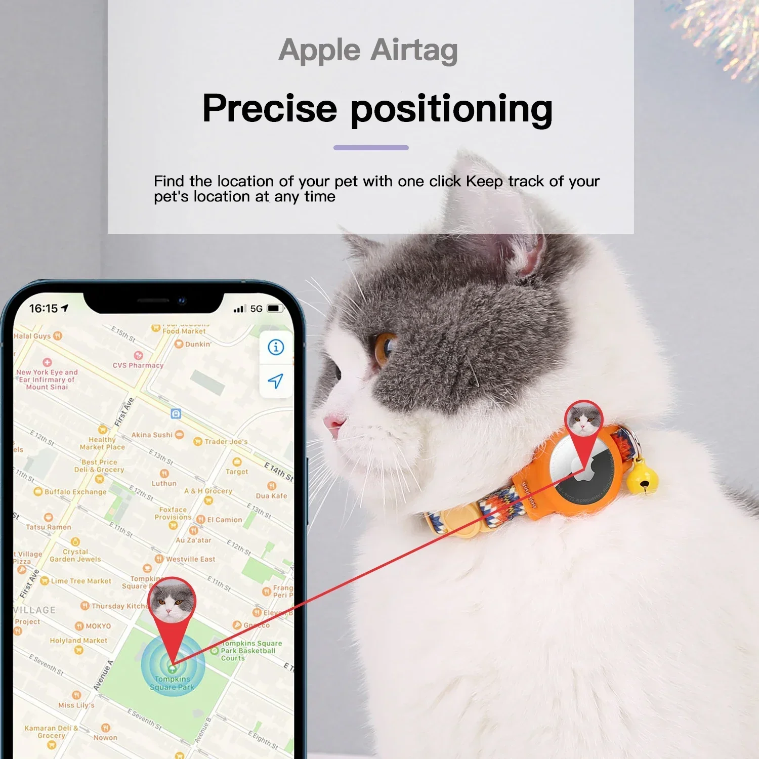 Розовый ошейник для кошек - Фотография_6