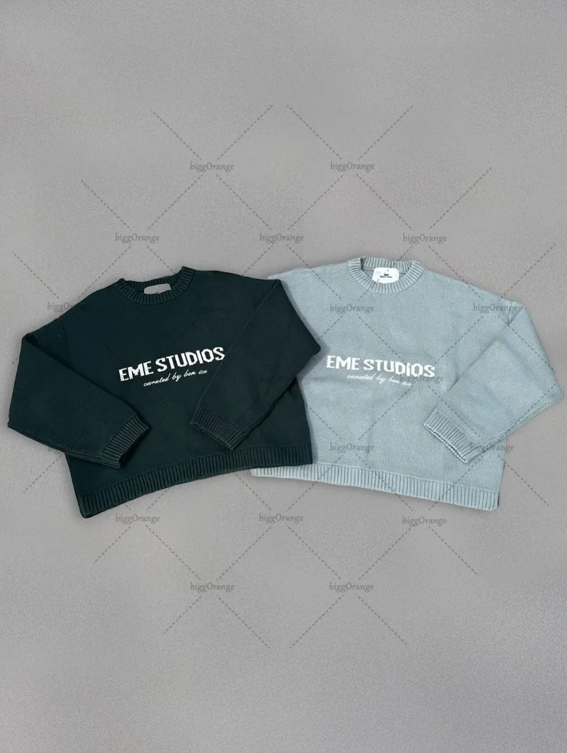 Зимний теплый свободный простой свитер для женщин - Фотография_3