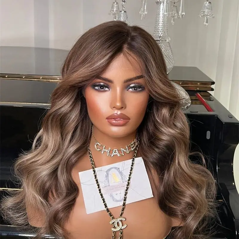 Натуральный предварительно выщипанный парик спереди - Фотография_3
