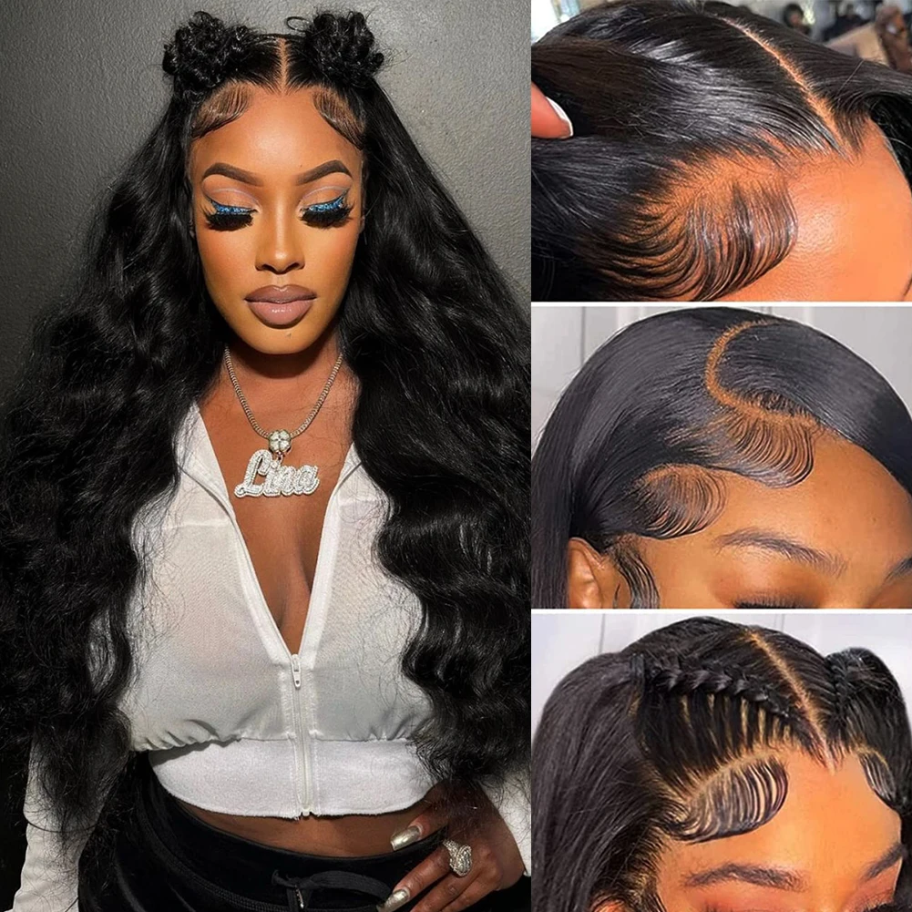 4x4 13x4 13x6 body wave hd transparent