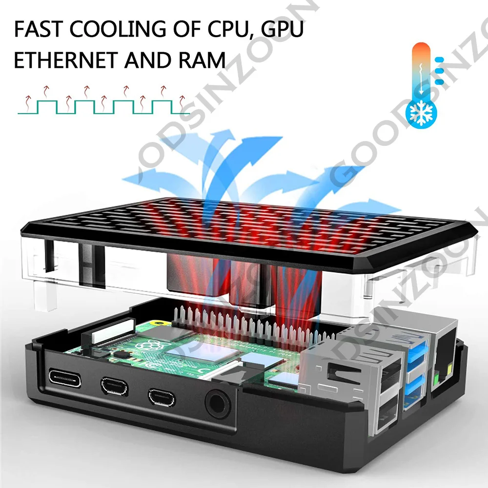 Алюминиевый корпус raspberry pi 4 - Фотография_2