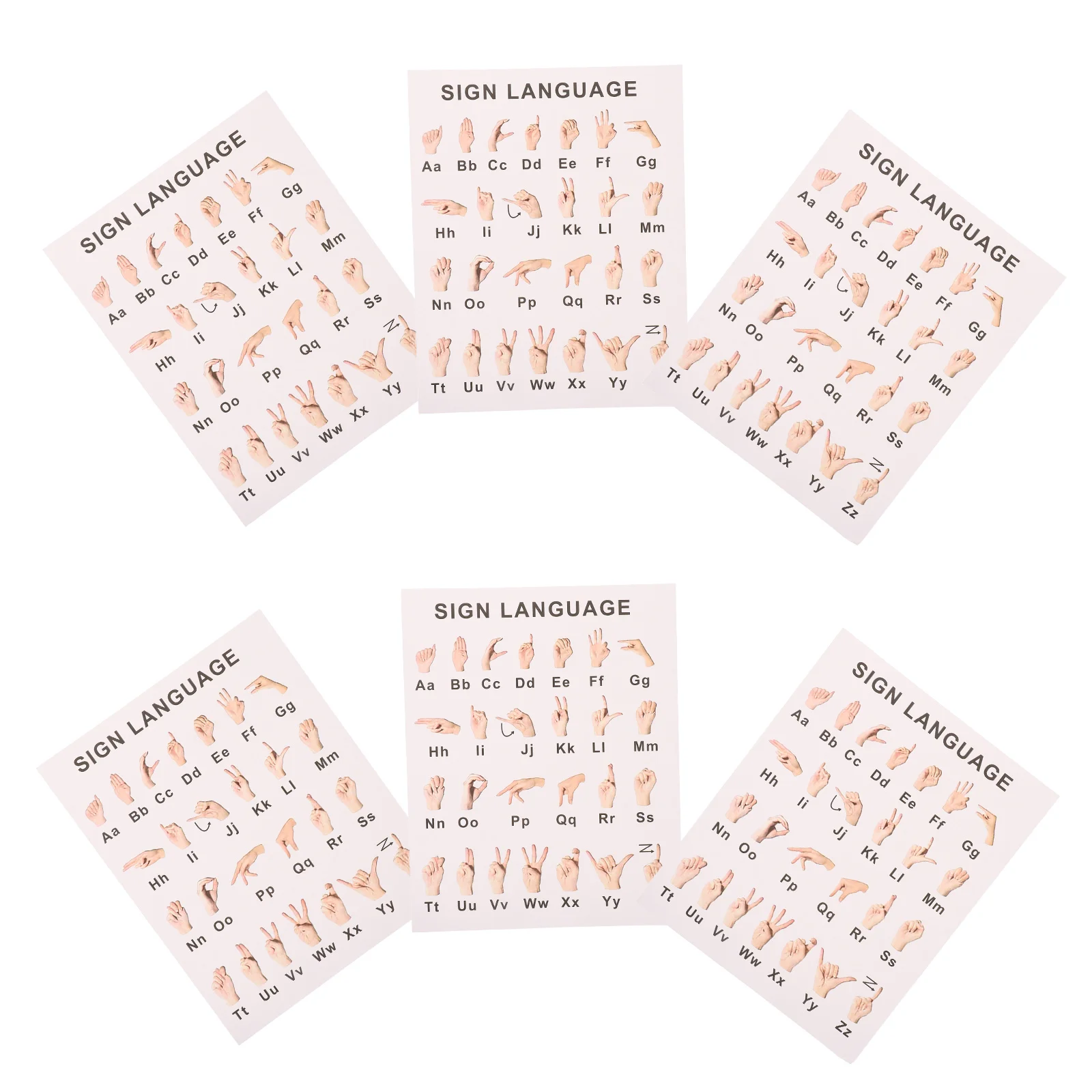8 листов asl обучающий плакат жест - Фотография_6