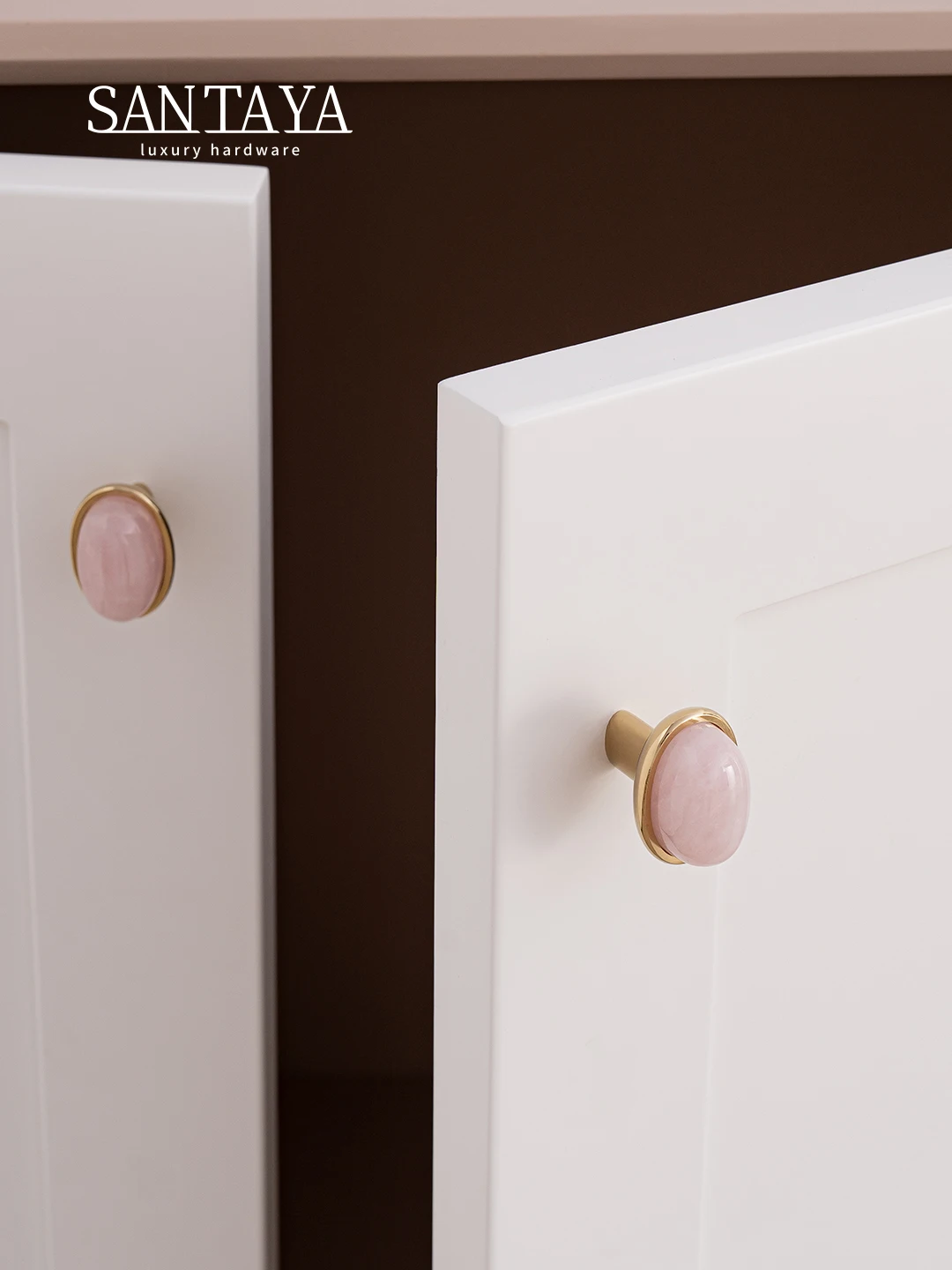 Santaya твердые латунные ручки из натурального камня - Фотография_6