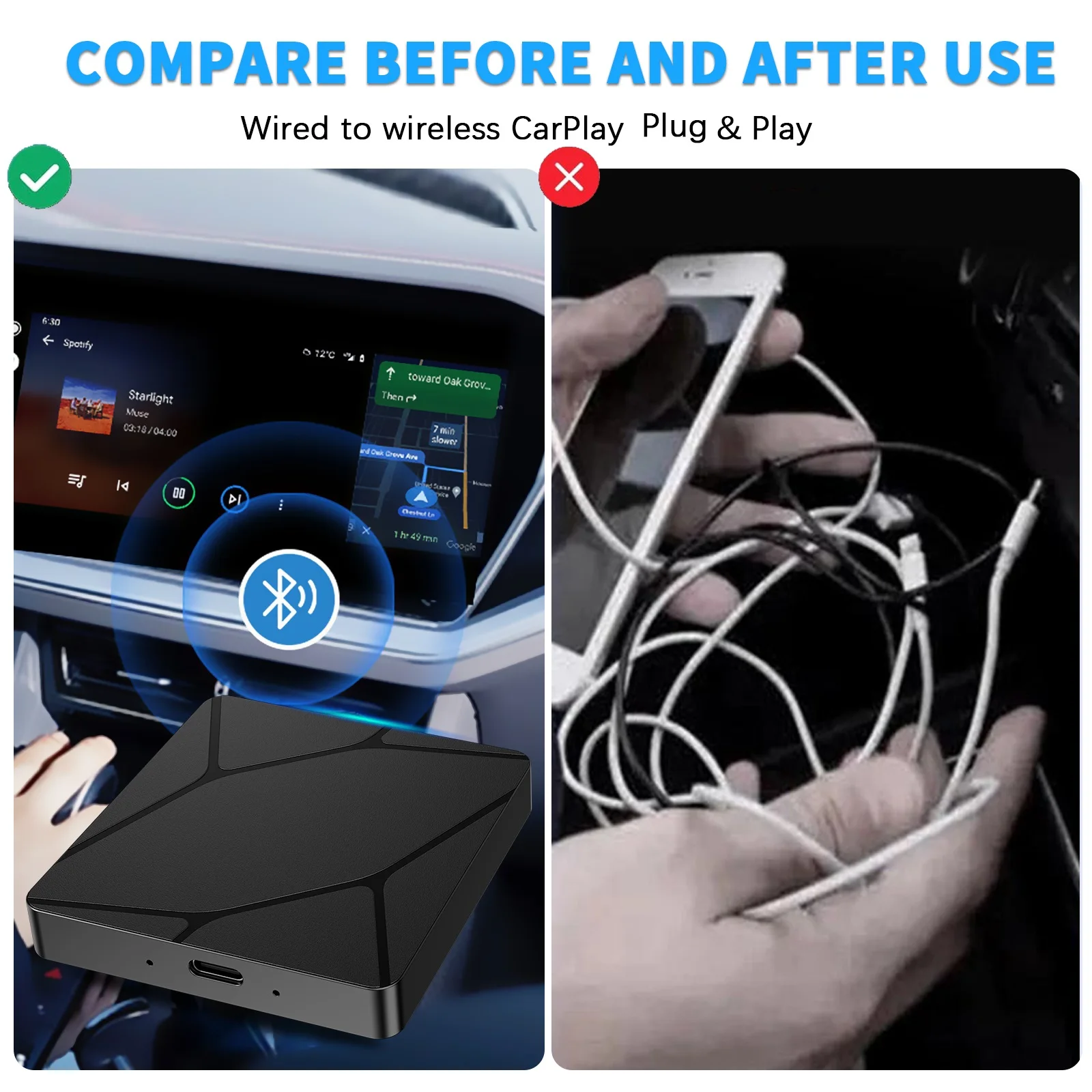 Беспроводной адаптер carplay binize - Фотография_4