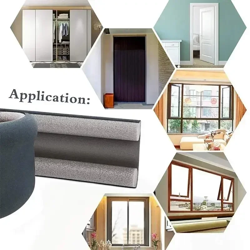 Специальная нижняя уплотнительная лента для двери под дверной пробкой - Фотография_6