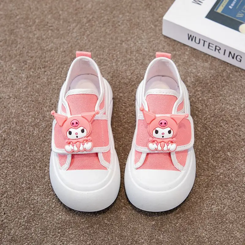 Новая весенне-осенняя детская повседневная парусиновая обувь kawaii sanrio - Фотография_5