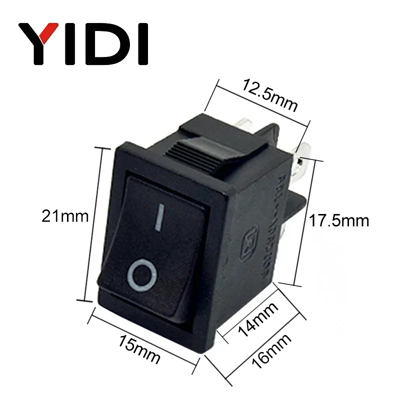6a 250vac kcd1-104 кулисный переключатель 4pin вкл - Фотография_2