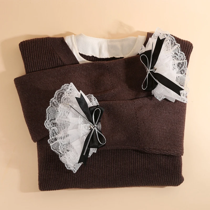 Лолита кружевной бант с цветочным - Фотография_5