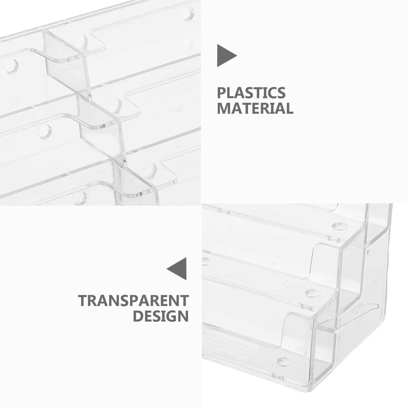Прозрачный пластиковый держатель для визитных карточек - Фотография_4