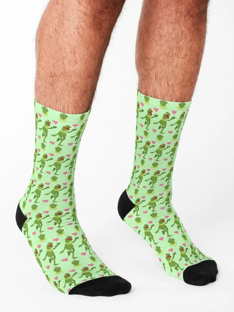 Носки с рисунком лягушки kermit - Фотография_3