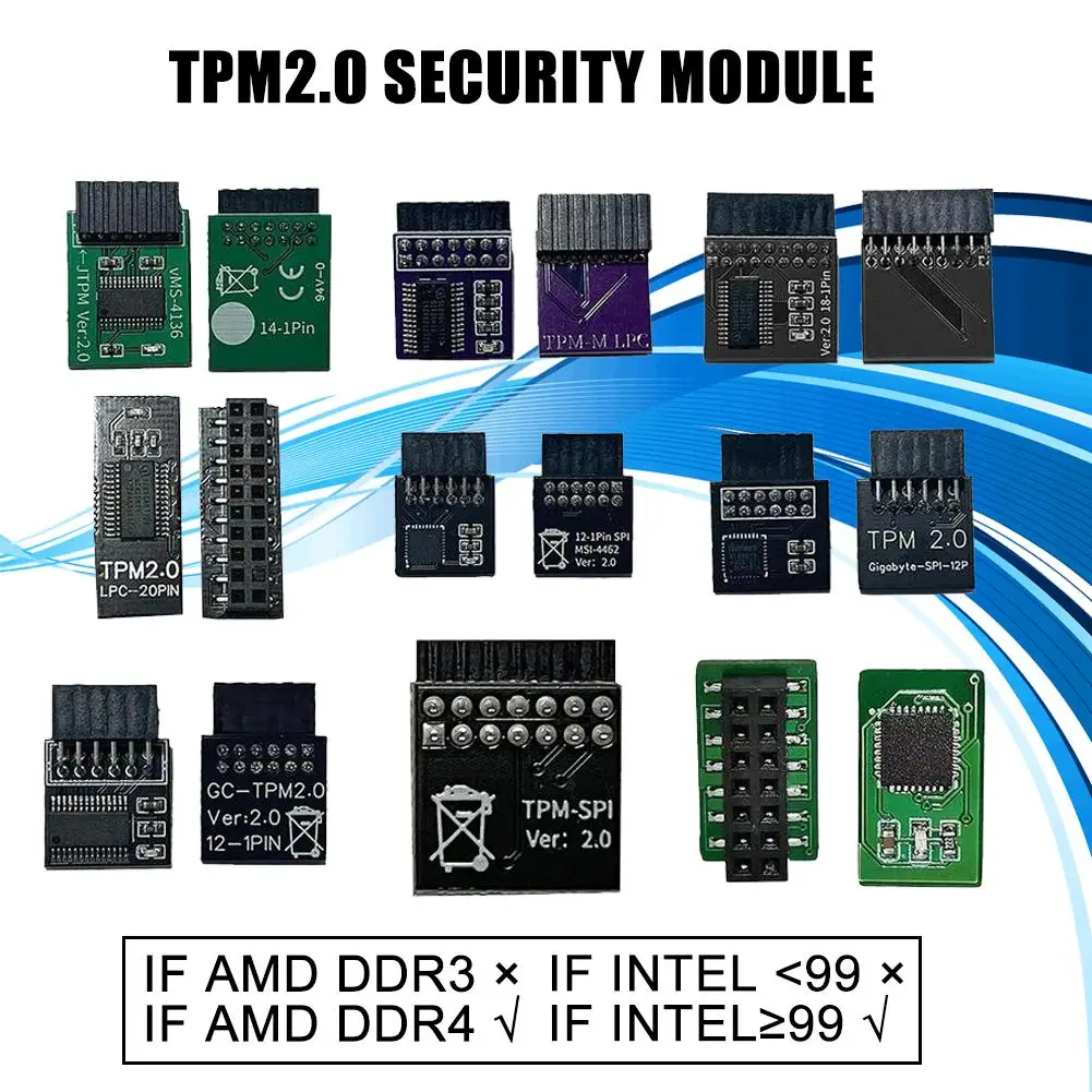 14-контактный интерфейс lpc msi модуль безопасности tpm2 - Фотография_6
