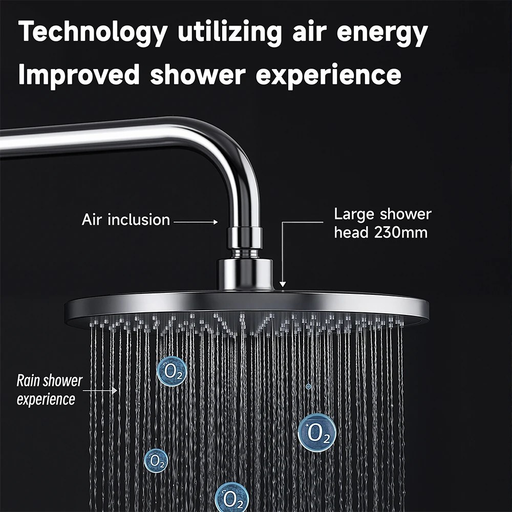 Роскошный набор душевой системы с 3 функциями - Фотография_2