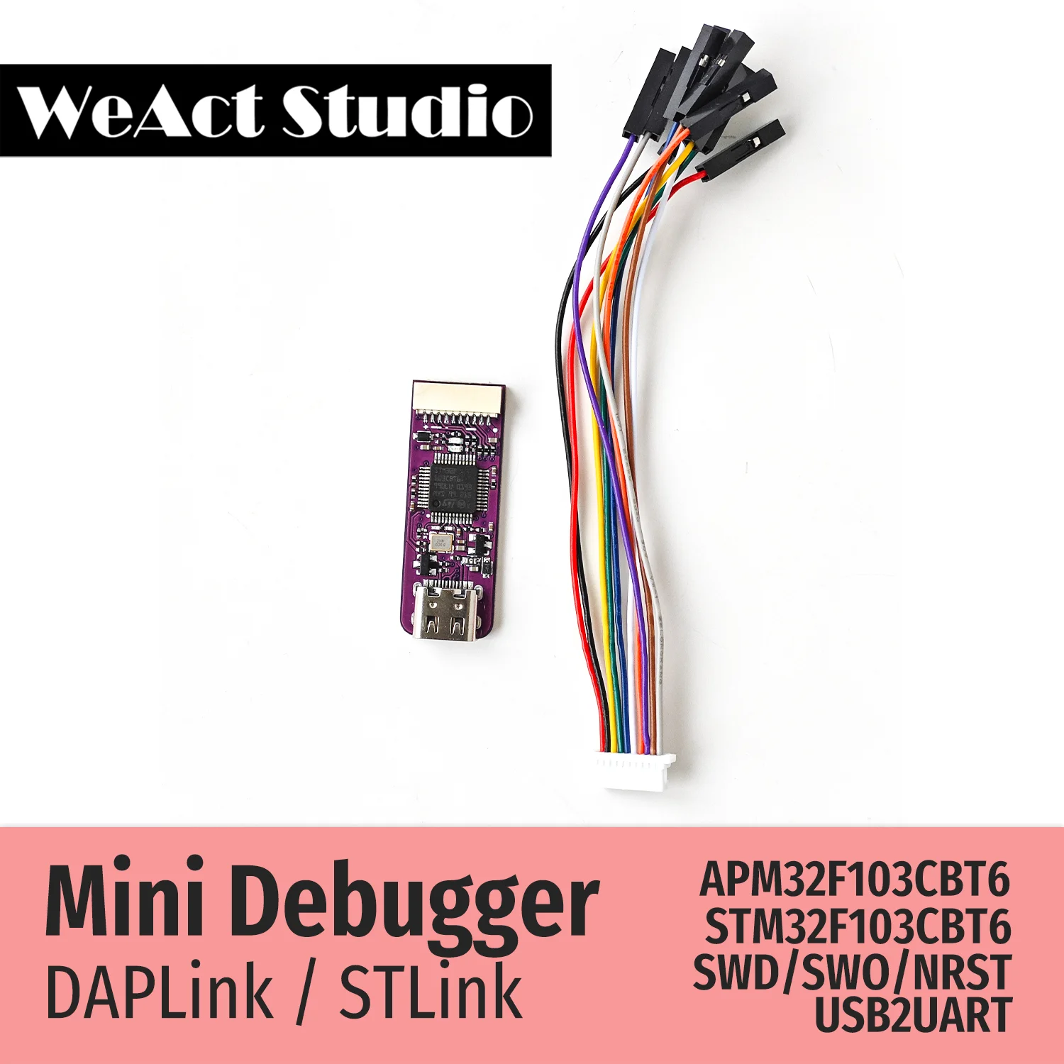 Мини-отладчик weact daplink stlink v2 - Фотография_4
