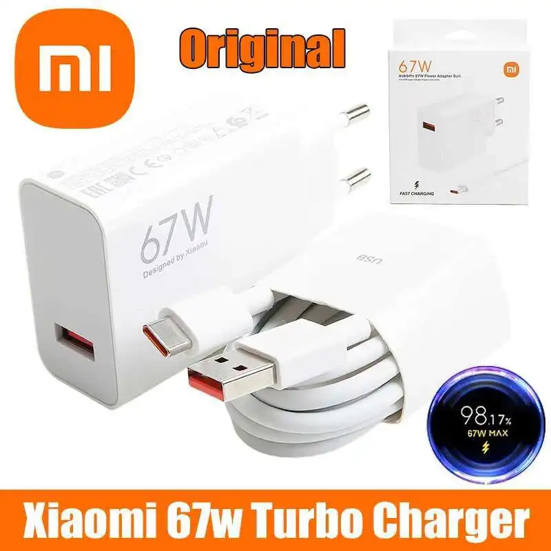 Оригинальное зарядное устройство xiaomi 67 вт